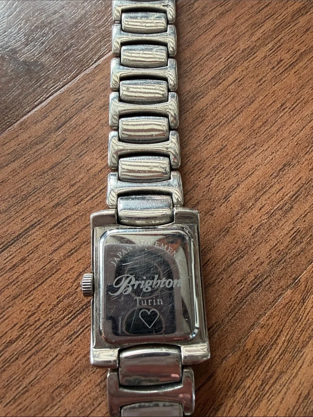 Women’s Brighton Silver-Tone Rectangular Bracelet Watch